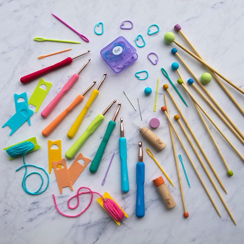 Boye Plastic Carabiner Stitch Markers for Knitting and Crochet, Multcolor 20 Piece...