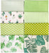 8pcs 18 x 22inches (46x56cm) Cotton Fabric Cactus Pattern Pre-Cut Quilt Squares Fat Quarters Fabric Bundles for Sewing and Quilting...