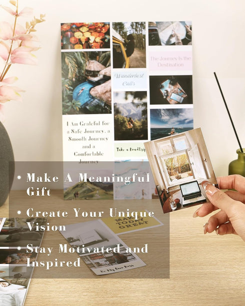 FOUNCY Vision Board Book - 1200+ Inspirational Pictures & Quotes Vision Board Supplies to Visualize, Manifest Your Dreams & Life Goals, 116 Pages ...