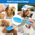 ROPO Dog Shampoo Brush, Dog Bath Brush & Dogs Shower, Dog Hand Brush For Grooming, Dog Scrubber for Bath, Dog Wash Brush 2pcS (blue+pink)...