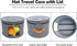 Hat Storage Box 17" D x 10.2" H Hat Travel Case Clothes Storage Bin for Women Stuffed Animal Toy Organizer Closet Organizer Bucket with Lid and Tr...