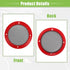 ACROPIX Universal 4" Car Speaker Grills Cover Mesh Round 4 Inch Audio Speaker Subwoofer Guard Protector Case with Mounting Screws Iron Red - Pack ...
