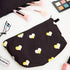 Set of 2 Hearts Makeup Travel Bags for Women Girls, Small Cute Cosmetic Storage Pouch, Toiletry Organizer, Black, 2 Sizes...
