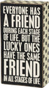 Primitives by Kathy 28579 Polka Dot Trimmed Box Sign, 4 x 7.5-Inches, All Stages...
