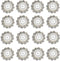 50 pcs Rhinestone Embellishments Crystal Button Silver Flatback DIY Craft for Flower Headband Dress Decoration Accessory 12mm (Silver Back Pearl)...
