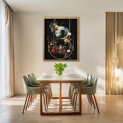 Posterizer 1 pcs-romantic chic vintage surreal collage-Romantic Art-Retro Art-Gift for Couples boyfriend girlfriend Husband Wife-Gift for Art Love...