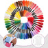 Caydo Embroidery Floss 50 Skeins Embroidery Thread, Rainbow Color Friendship Bracelet String with 12 Pieces Floss Bobbins for Bracelet Making, Sew...