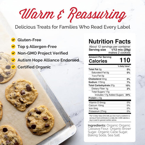 Otto's Naturals Grain-Free Ultimate Cookie Mix, 12.2 Oz., Top 9 Allergen-Free, Organic Cassava Flour, Gluten Free, Non-GMO, Vegan, Plant-Based...