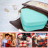 Small Travel Jewelry Boxes, Portable Jewelry Organizer Display Storage boxes for earrings, rings, necklaces, jewelry boxes for women. (Blue 1pcs)....