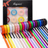 LIUYAXI 100 Yards Solid Grosgrain Ribbon, 3/8" X 5 Yard/Roll, 20 Colors Rainbow Multicolor Fabric Ribbons Roll Perfect for Crafts Gifts Wrapping F...
