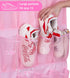 MISSLO Kids Over the Door Shoe Organizer Pink Hanging Shoe Rack Baby Toddler Hanging Shoe Organizer Cute Shoe Holder Girl Room Decor 28 Pockets...