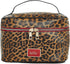 Nicole Miller Makeup Bag, Travel Toiletry Case, Chic Trendy Saffiano Cosmetic Bag With A Gold Hardware accent – Large Makeup Organizer with Top Ha...