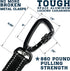 Nylon Dog Leash with Locking Carabiner for Large Medium Small Breeds – Heavy Duty Reflective Nylon Lead with Padded Handle for Everyday Walking, R...