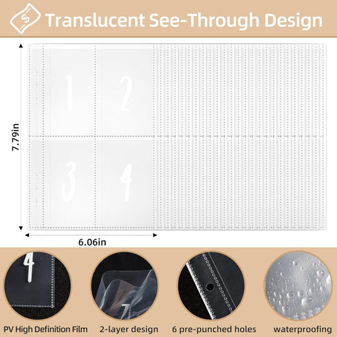 100 Envelopes Money Saving Challenge Save $5050 in 100 Days A5 Budget Money Saving Challenge Book Binder with 100 Cash Envelopes, With 3 Savings T...