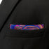 S&W SHLAX&WING Multicolored Fuchsia Pink Blue Matching Pocket Square Only...