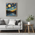 Posterizer 1 pcs- starry night inspired landscapes-nature-oil painting style 1-Landscape & Nature Art-Floral Botanical Art- Decor for Home & Offic...