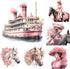 72 Pcs Pink Victorian Era Scrapbook Stickers Set, Aesthetic Sticker for Scrapbooking and Journaling, Junk Journal Supplies, Bullet Journals Materi...