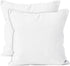 Encasa XO Throw Pillow Covers Only (No Insert) (18"x18") - Sublimation Blank White 4 Pc Pack with Invisible Zipper -Polyester Twill Cushion Cases ...
