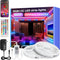 Continuous Connection RGB+IC 300LED Strip Lights, 50FT Smart LED Lights for Bedroom, Bluetooth LED Lights APP Control, Color Changing LED Lights M...