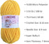 Yellow Soft Velvet Yarn Chenille Yarn for Crocheting Super Bulky, 75.4 yds, Baby Blanket Yarn for Knitting Amigurumi Yarn Fancy Yarn for Crochet W...