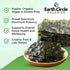 Earth Circle Organics | Organic Nori Seaweed Sheets - Raw, Unheated & Not Roasted | Grade A Certified | Vegan, Paleo, Keto Friendly | Premium Nori...