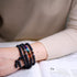COAI 108 Japa Mala 7 Chakra Stone Wrap Bracelet Necklace...