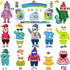 103 Pieces Weather Chart Bulletin Board Set for Classroom Dress Weather Chart for Preschool Decoration Seasonal Bulletin Board Cutout Set for 100t...