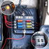 PSEQT Mini 6-Way Blade Fuse Block Box with Negative Bus ATC/ATO & Warning Indicator Waterproof Marine Automotive Standard Circuit Holder Panel for...