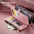 Defencase Compatible with iPhone 13 Pro Max Case Wallet with RFID Blocking Card Holder for Women Men, PU Leather Magnetic Snap Flip Zipper Strap W...