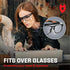 NoCry Safety Glasses Over Eyeglasses with Anti Scratch Lenses - 100% UV Protective Eyewear Over Glasses - ANSI Z87 & OSHA Certified Lab Safety Gog...