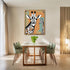 Posterizer 1 pcs-maximalist cute giraffe with retro background 2-Art for Animal Lovers-GIft for Men Women Teens-Decor for Home & Office- unframed ...