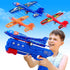 3 Pack Airplane Launcher Toys, 2 Flight Modes LED Foam Glider Catapult Plane, Outdoor Flying Toy for Kids, Birthday Gifts for Boy Girl 6+ Year Old...