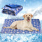 Langsprit Dog Cooling Mat, Washable Dogs Cats Pet Non-Toxic Cooling Pads Summer Sleeping Kennel Mats?Pet Self Cool Ice Blanket for Indoor & Outdoo...