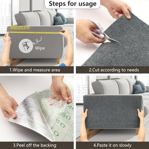 79 * 15.8IN Cat Scratch Pads Mat Carpet Protector,Easy-Cut Highly Viscous Pets Scratch Carpet for Floor Doorway Porch,DIY Floor Mat Prevent Carpet...