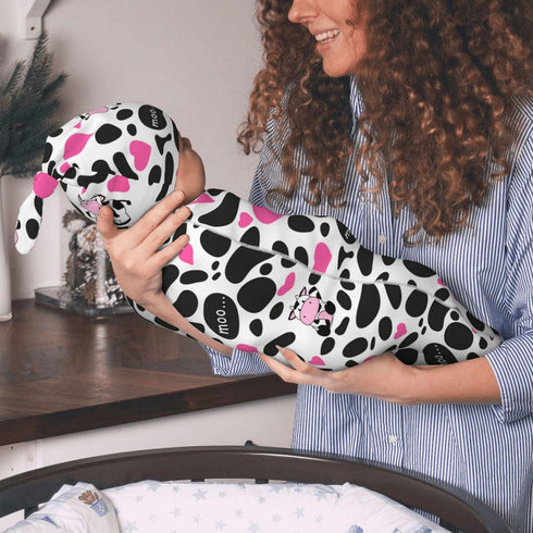 Cow Print Swaddle Blankets Newborn Receiving Blanket Baby Swaddle Wrap Soft Sleeping Sack for Baby Girls Boys...