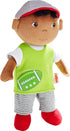 HABA Snug Up Soft Doll Mason- 11.5" Soft Boy Doll with Black Hair (Machine Washable)...