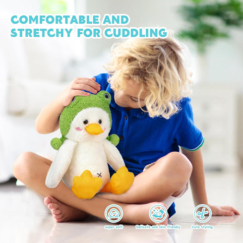 IKASA Duck Stuffed Animals Plush Toys,13" Cute Plushie Soft Small Fluffly Cuddly Toy, Gifts for Family Kids Girls Boys...