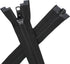 30" Ski & Sport Vislon Zipper ~ YKK #5 Molded Plastic ~ Separating - Black (1 Zipper/Pack) Made in USA...