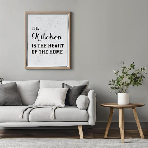 Posterizer 1 pcs-Kitchen Print-Funny Quotes-kitchen is the heart of the home-Kitchen & Bar Art-Comedy Art-Art Poster Print for Home, Office, Store...