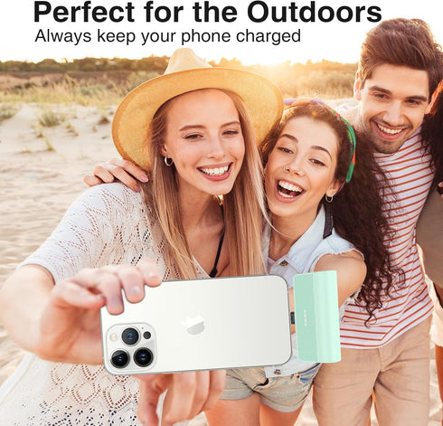 Portable Charger for iPhone,5000mAh Ultra-Compact Fast Power Bank Compatible with iPhone 6/7/8/SE/11/XR/12/12 Pro Max/13/13 Pro Max/14/14 Pro Max/...