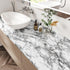 Grey Marble Contact Paper for Countertops Gray/White Glossy Peel and Stick Wallpaper Self Adhesive Vinyl Granite Contact Paper for Cabinets Kitche...