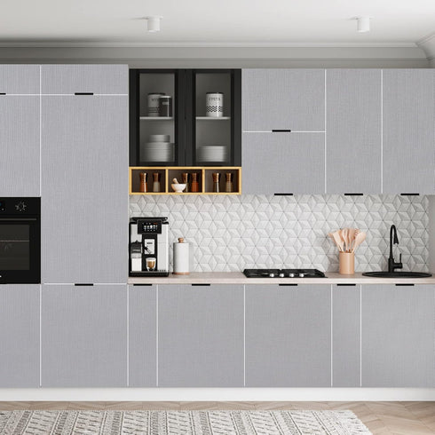 Mecpar Grey Contact Paper 15.7" x 118" Matte Grey Wallpaper Grey Peel and Stick Wallpaper Self Adhesive Removable Wallpaper Decorative Textured Wa...