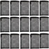 Aquarium Filter Media Bags Black with Zipper, Mesh Reusable Bags for Aquarium Filter Media 15 Pcs(15x10cm/6 x 4")...