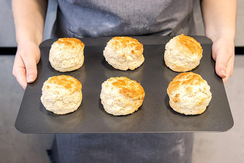 MasterClass Baking Sheet with PTFE, PFOA and BPA Free Non Stick, Robust 1mm Thick Carbon Steel, 35 x 28cm...
