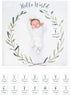 lulujo Baby’s First Year Milestone Blanket and Card Set | 40in x 40in (Hello World)...