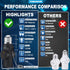 2Pcs Tobasovk 3 Prong Light Socket Adapter, Double Sides Both Support 3 Prong Light Socket to Plug Adapter, Heat-Resistant & Durable Materials Mul...