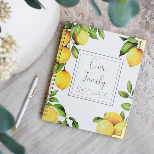 Recipe Book To Write In Your Own Recipes - Blank Family Cook Book Journal to Create Your Own DIY 100 Page Cookbook - Spiral Bound Recipe Organizer...
