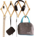 AMAPON Accordion Style Expandable Wall Wooden Coat Rack 13 Hooks (Pegs) Hang Hats Jackets Coffee Mug Purses Necklaces Towels Cap Leash Scarves Dat...