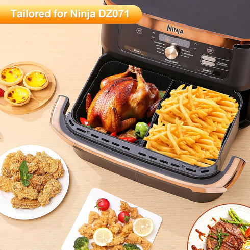 Air Fryer Silicone Liners for Ninja DZ071 7qt Megazone/instant Versazone 9qt?Reusable Air Fryer Accessories ?BPA Free Platinum Silicone Air Fryer ...