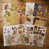 Vintage Scrapbooking Supplies Kit Vintage Stickers for Scrapbooking Journaling Aesthetic Paper Stickers Material Ephemera Pack for Junk Journal Bu...